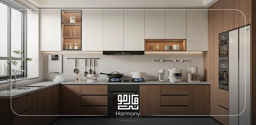اشكال مطابخ خشب قطعتين
