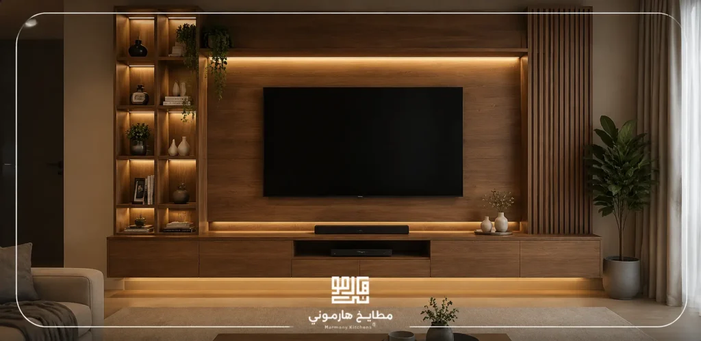 وحدة تلفزيون خشب